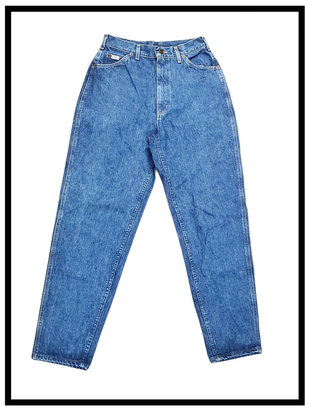 Vintage 80s Lee Riders High Waist Mom Denim Jeans Union Tag Size 11 25"